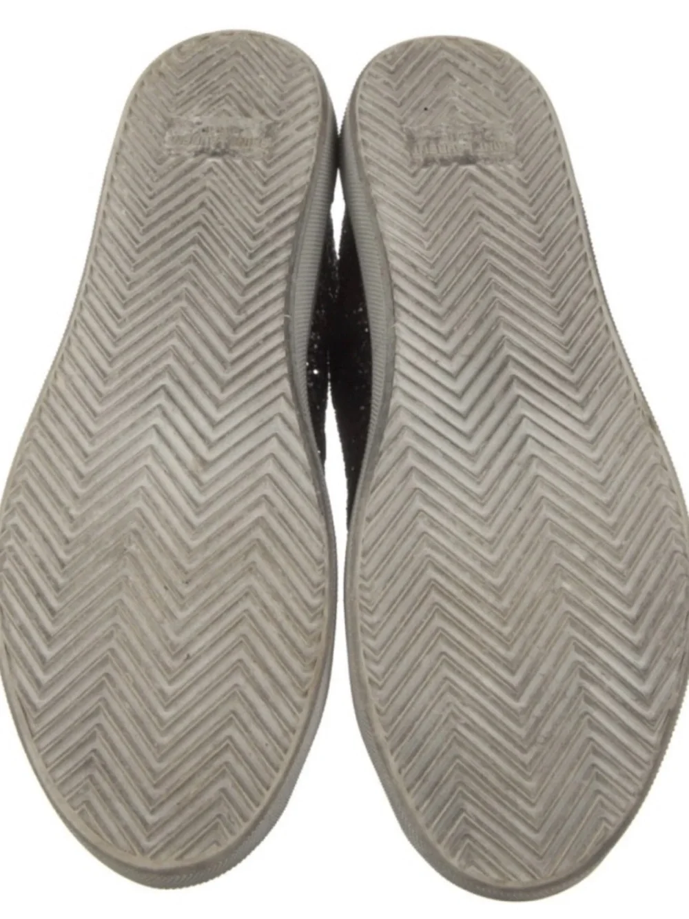 Saint Laurent Black Glitter Lace-Up Sneakers - Picture 3 of 4